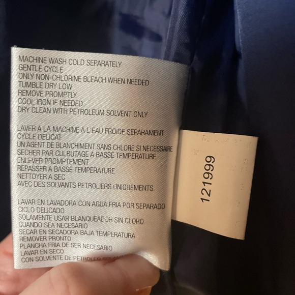 Michael Kors Navy Quilted Jacket - Sz Small - Picture 7 of 9